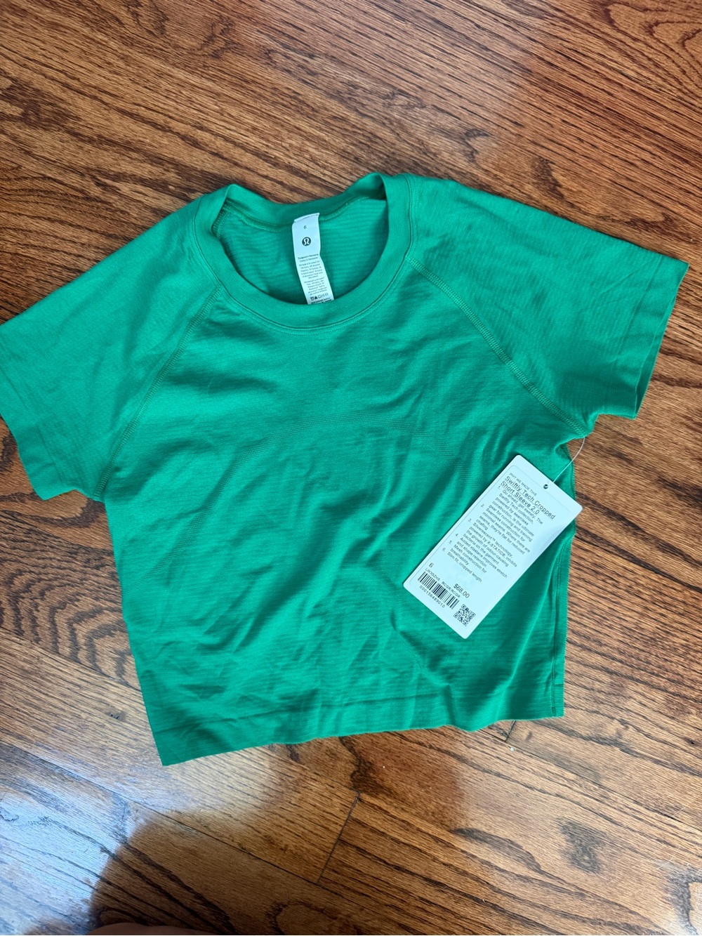 lululemon athletica Swiftly Tech crop Short Sleeve Crewneck Top